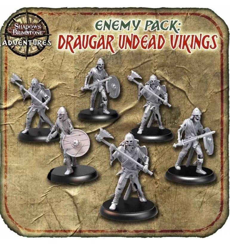 Shadows of Brimstone: Gates of Valhalla. Draugar Undead Vikings Enemy Pack